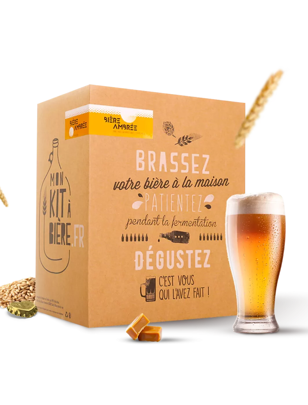 Kit complet de Brassage Artisanal Bière Ambrée 5 litres