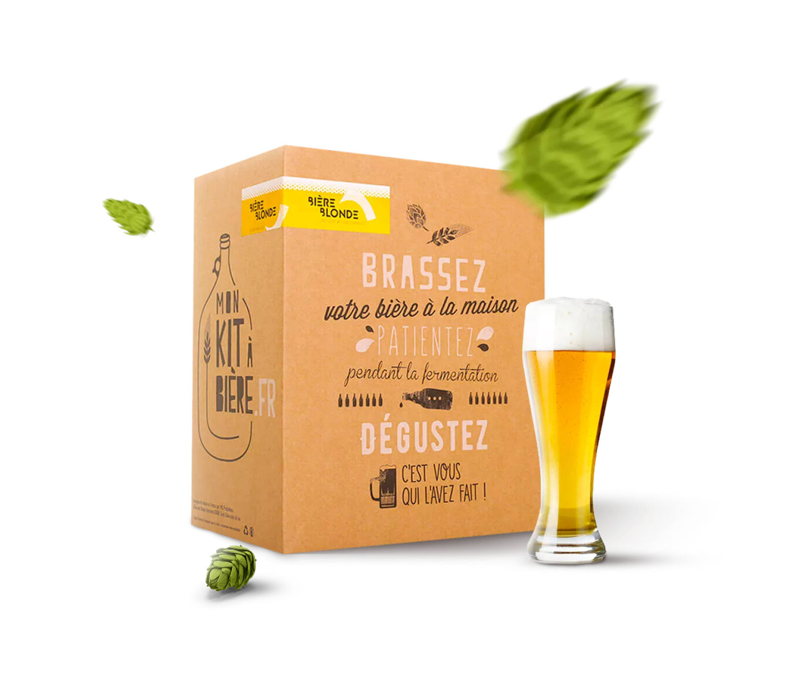 Kit complet de Brassage Artisanal Bière Blonde 5 litres - Mon Kit