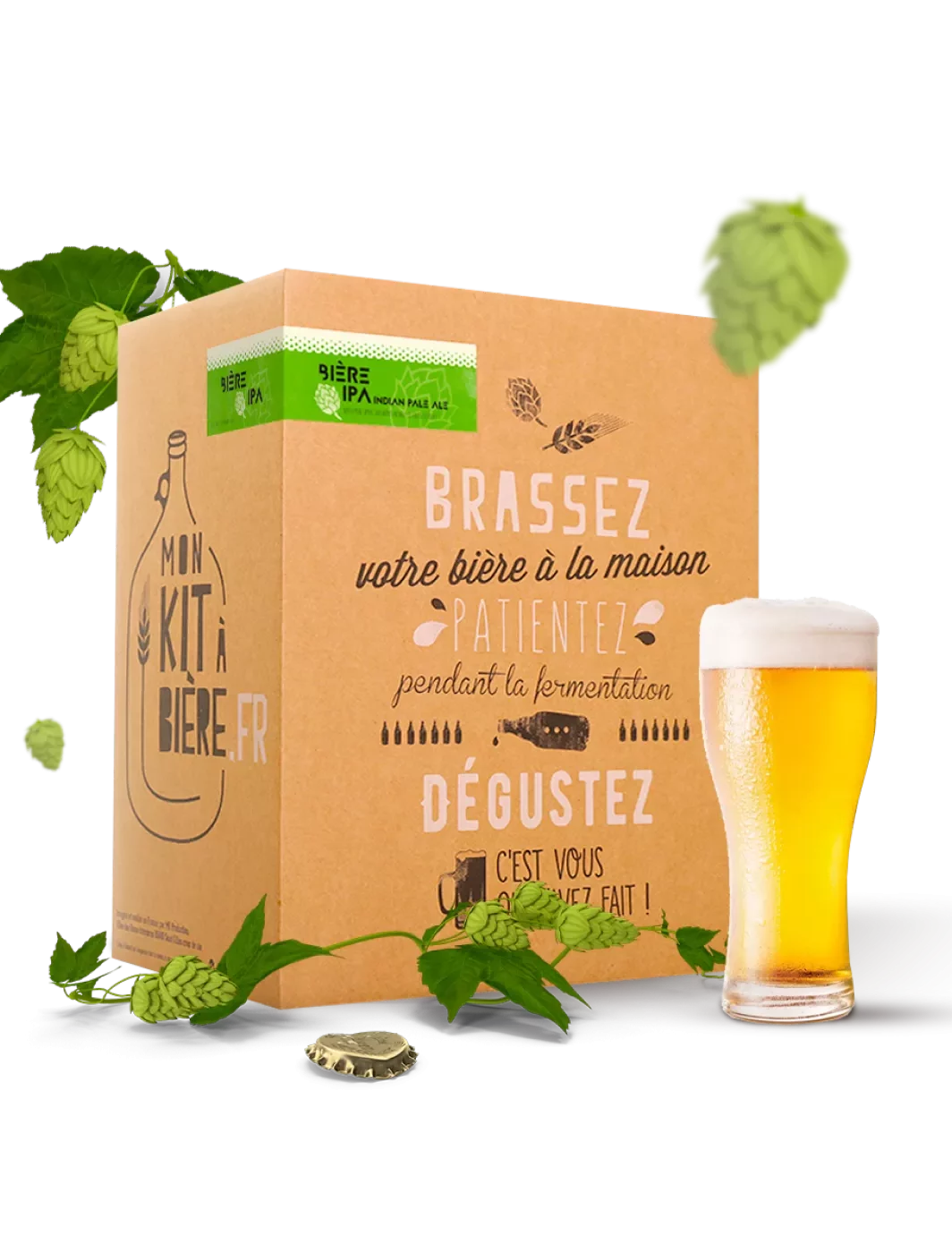 Kit complet de Brassage Artisanal Bière I.P.A 5 litres