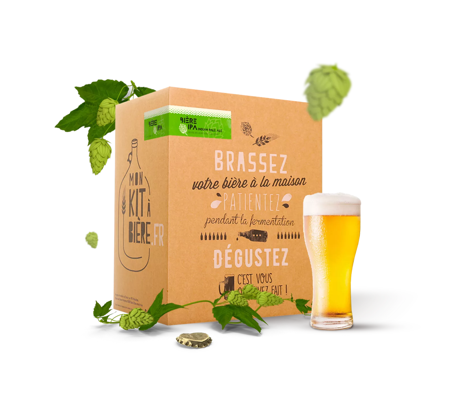 Kit complet de Brassage Artisanal Bière I.P.A 5 litres