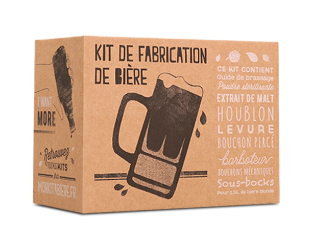 Kit de brassage bière blonde 4 Litres tout-en-un avec grains Radis et  Capucine®