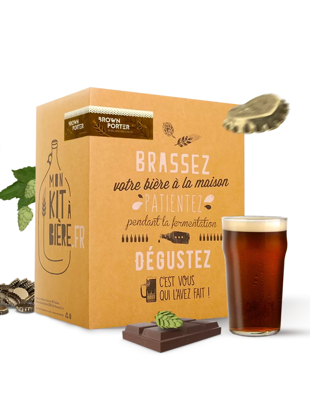 Kit complet de Brassage Artisanal Bière Porter 5 litres