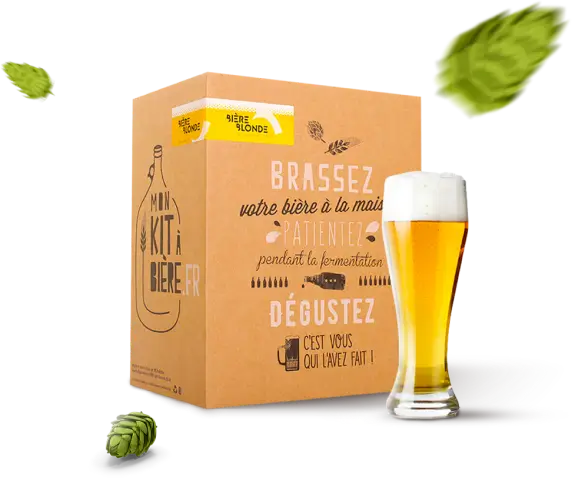 Brew Monkey® Kit de Brassage Bière Blonde, Kit Base de 5L, 6,4% Alc., Kit Fabrication Bière, Idée Cadeau Homme, Kit Bière, Coffret Cadeau  Homme