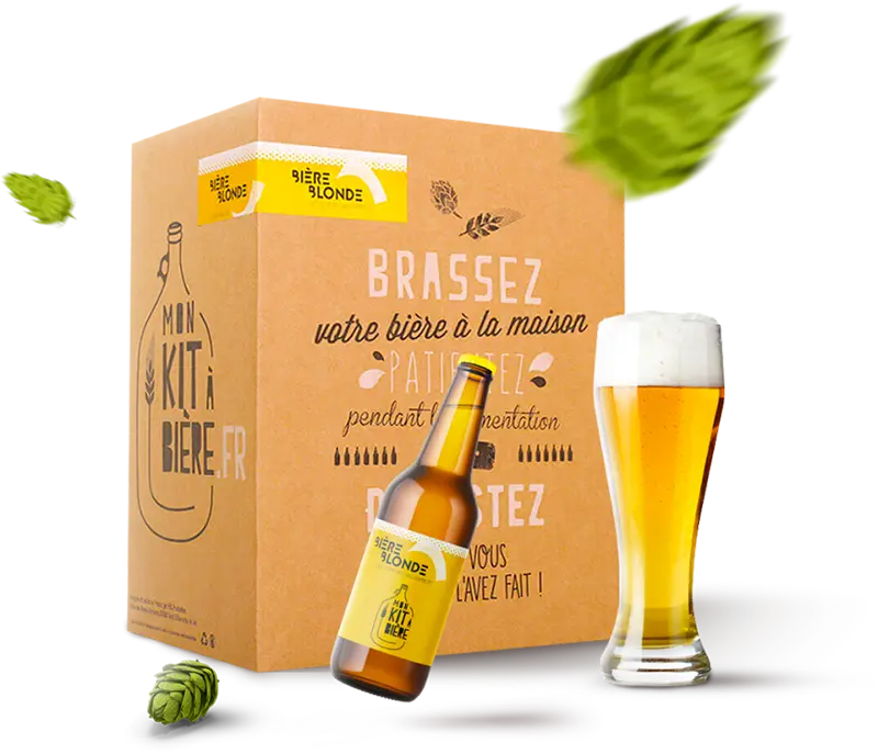 Kit Brassage Bière Maison Brew Monkey - Bière Blonde 5L - 6,4% ALC - Idée Cadeau Originale
